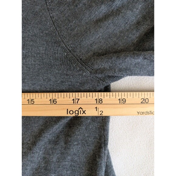 Eileen Fisher Long Open Front Merino Wool Blend Cardigan Sweater Women’s S - Picture 6 of 7